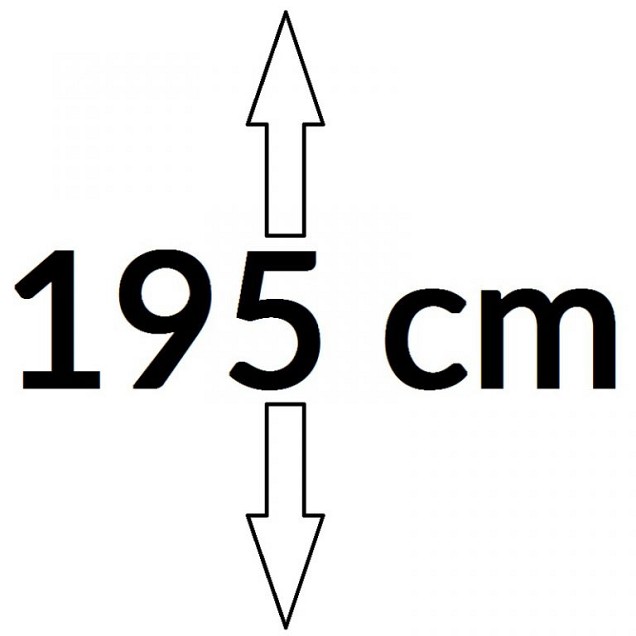 Toeslag poort verticaal 195cm hoog WPC 9x145mm tot 120cm breed