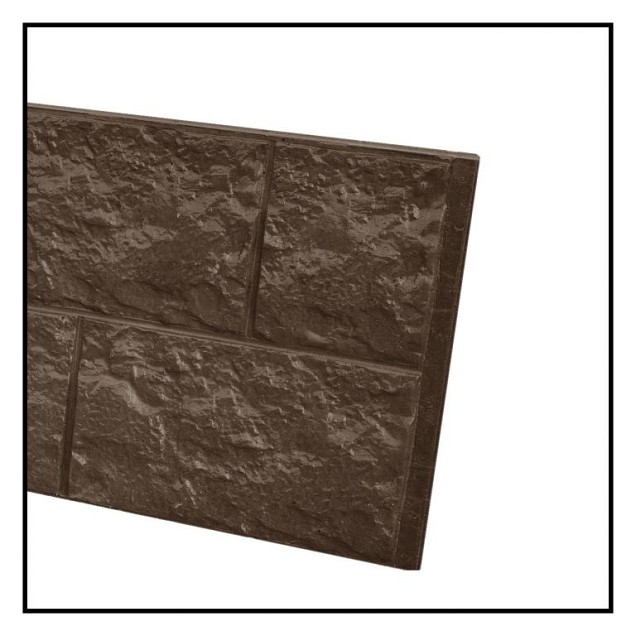 Betonplaat Elbe motief dubbelzijdig Bruin 184x36x4.8cm (levertijd ca. 4 weken)