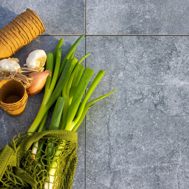 Keramische tegel XL 90x90x3cm Belfast Grey