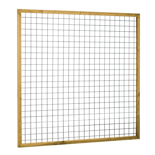 Eco gaastrellis verzinkt in raamwerk 4.5x4.5cm maas 7.5x7.5cm 180x180cm