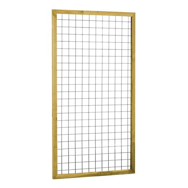 Eco gaastrellis verzinkt in raamwerk 4.5x4.5cm maas 7.5x7.5cm 180x90cm