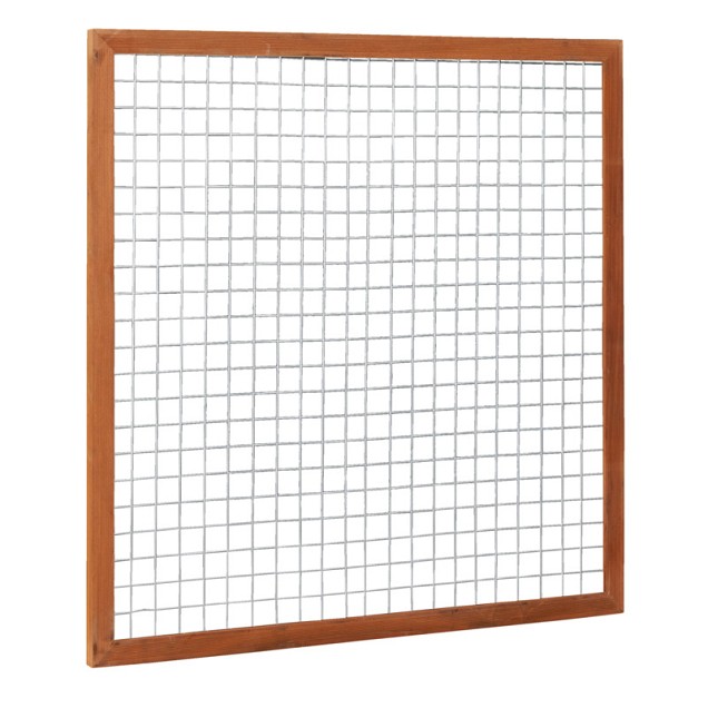Verzinkt gaaspaneel trellis maas 7.5x7.5cm met hardhout kader 130x180cm