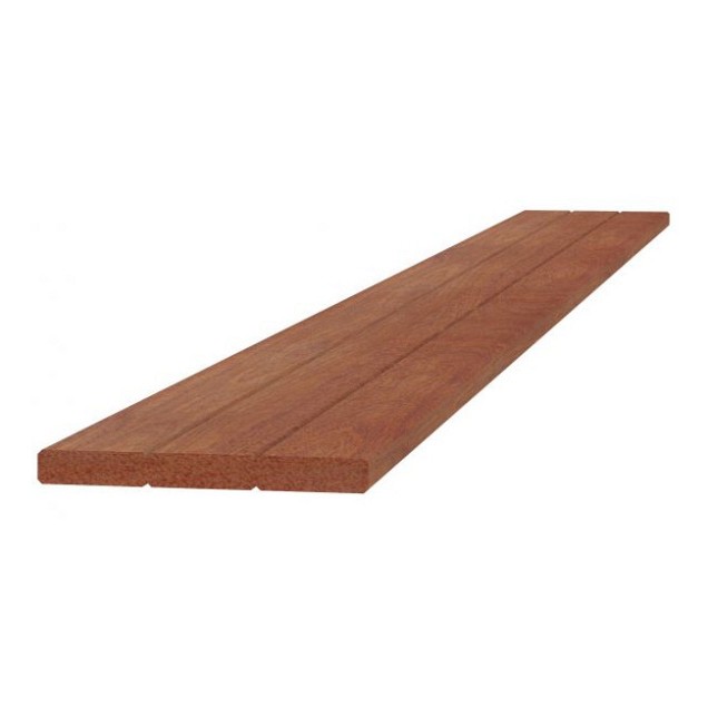 Geschaafde hardhouten plank 15x145x1800mm