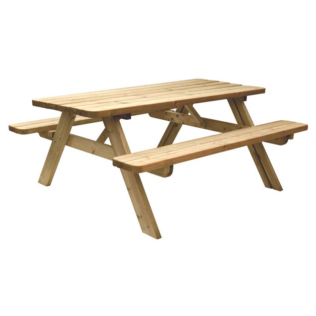 Picknicktafel 40mm Easy opklapbare zitting ge‹mpregneerd bladmaat 180x70cm