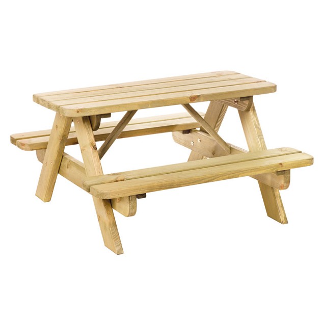 Junior picknicktafel Bj”rn, bladmaat 90 x 38,5 cm, groen ge‹mpregneerd.