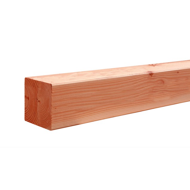 Geschaafde vierkante Paal douglas duplo verlijmd 140x140x3000mm  Blank