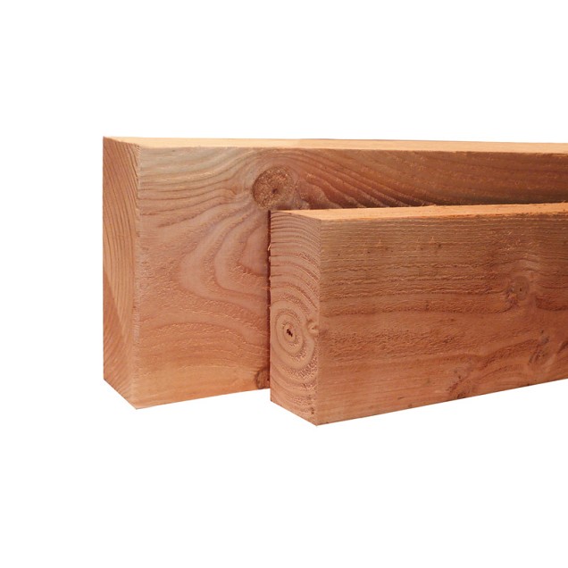 Douglas geschaafde balk gedroogd 70x220x5000mm  groen ge?mpregneerd