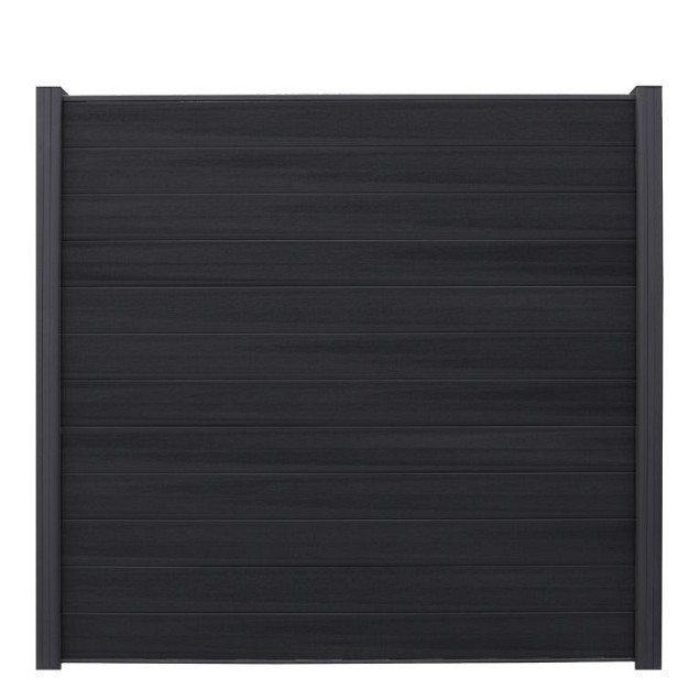 *Profi-fence Scherm Naturel  175(b)x184(h)cm Solid Black