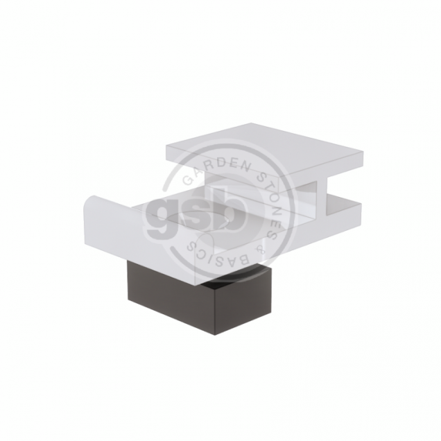 *Alu clip t.b.v. rail Profi-Wall (incl. schroef en blokje) 200 stuks