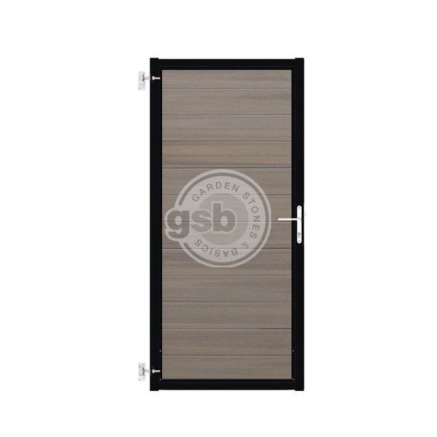 Tuinpoort Profi-Fence | Light Grey | Zwart frame