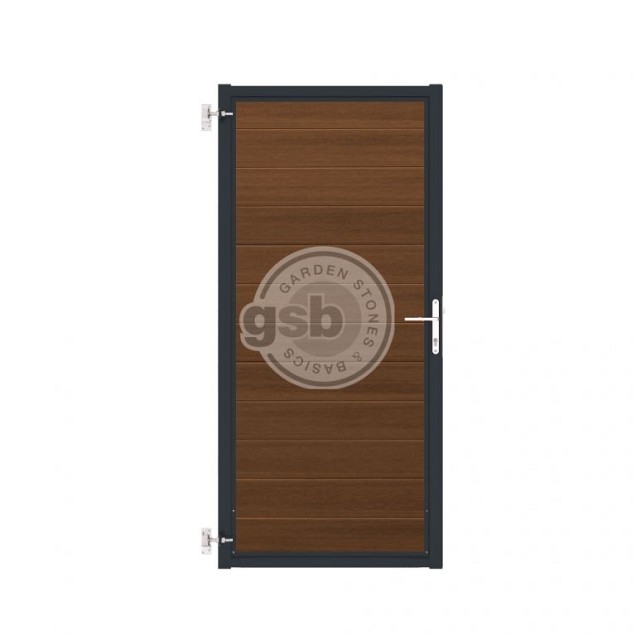 Tuinpoort Profi-Fence | Savanna Brown | Antraciet frame
