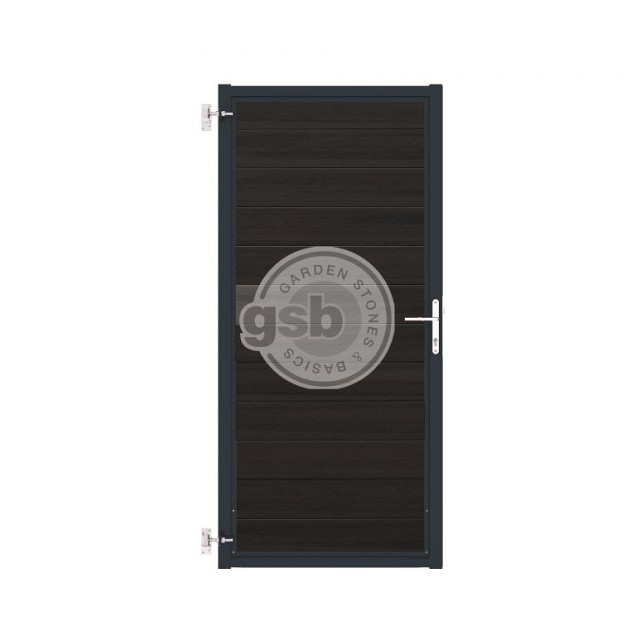 Tuinpoort Profi-Fence | Solid Black | Antraciet frame