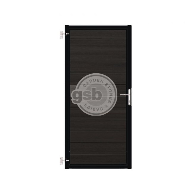 Tuinpoort Profi-Fence | Solid Black | Zwart frame