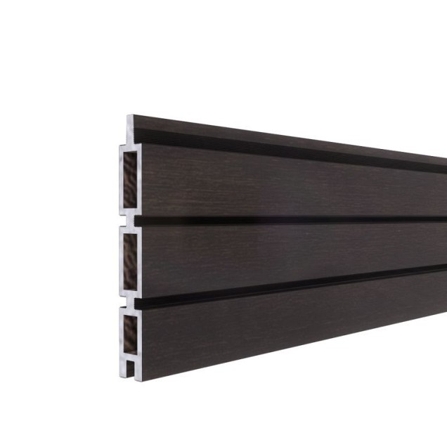 *Profi-fence WPC rabatplank 20x150x1780mm (wb 140mm) Solid Black. Type Rhombus