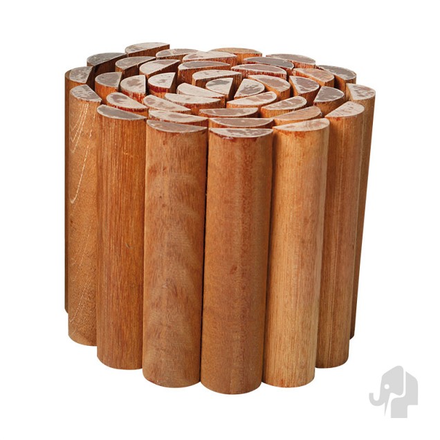 *Hardhout rolborder 20x180cm bangkirai