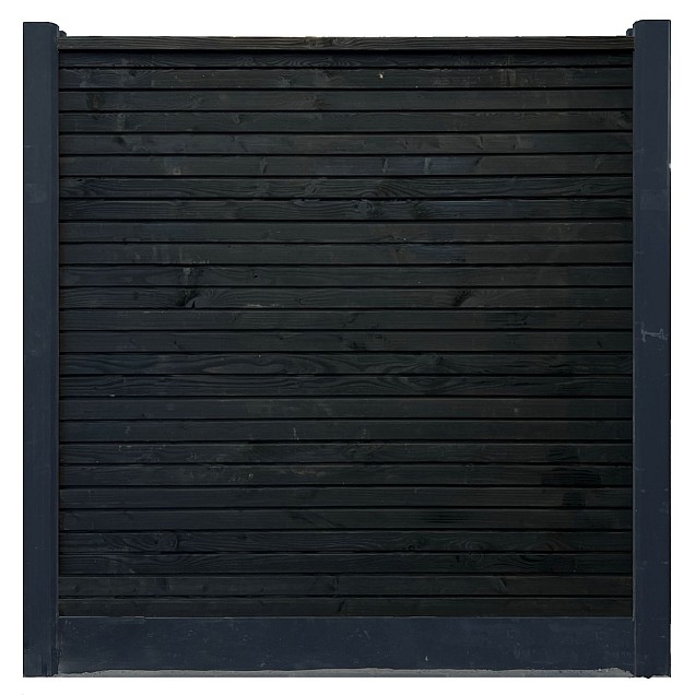 Combiwood Douglas | Rhombus Double Dubbelzijdig | 180x180cm | Zwart geïmpregneerd