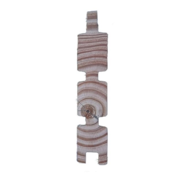 Douglas triple profiel Rhombus dubbelzijdig 28x140x4000mm (Wb 134mm) Bruin