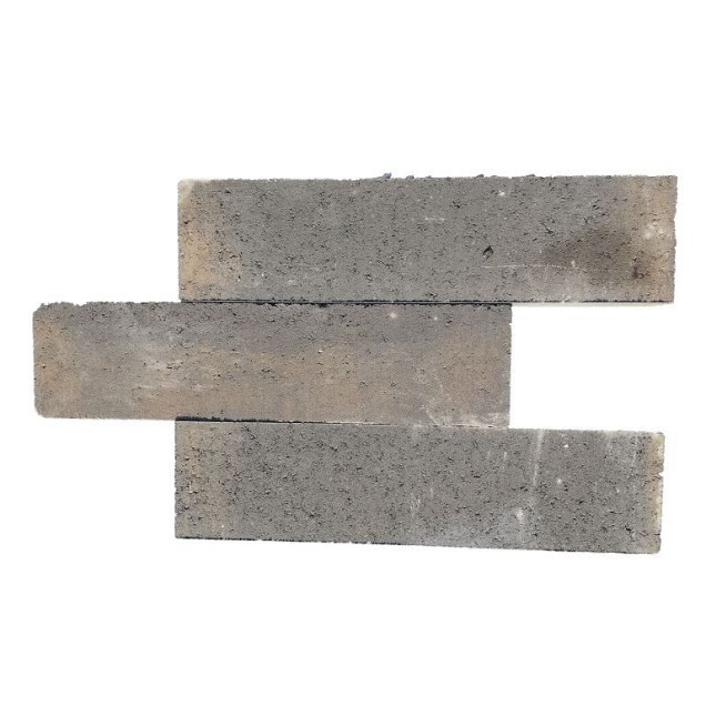 Patioblok Strak 60x12x12cm Bruin/Zwart