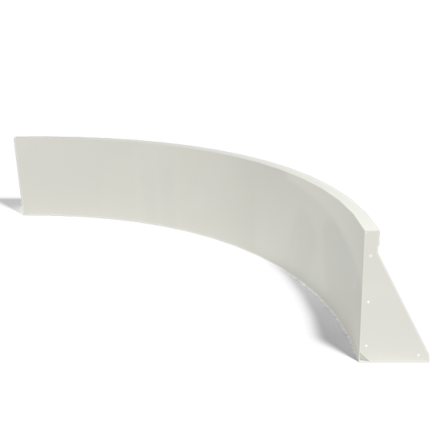 Keerwand gepoedercoat