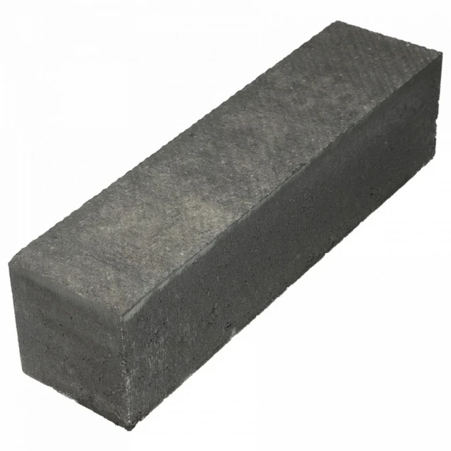 *Actie stapelblok stripes Grijs/Zwart 15x15x60cm