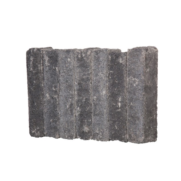 *Palissade splitton 12x12x50cm Black