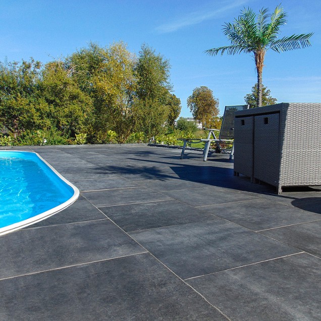 Kerabeton Liro Antracite 60x60x4cm