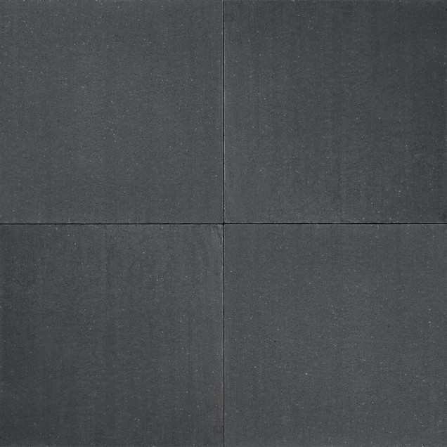 *Luxe Tuintegel met deklaag zonder facet 60x60x5cm Black (Let op! Uitlopend. Op=OP)