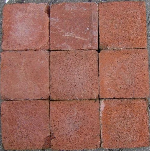 *Restpartij Koppelstones Robijn-Rood 20x20x6cm