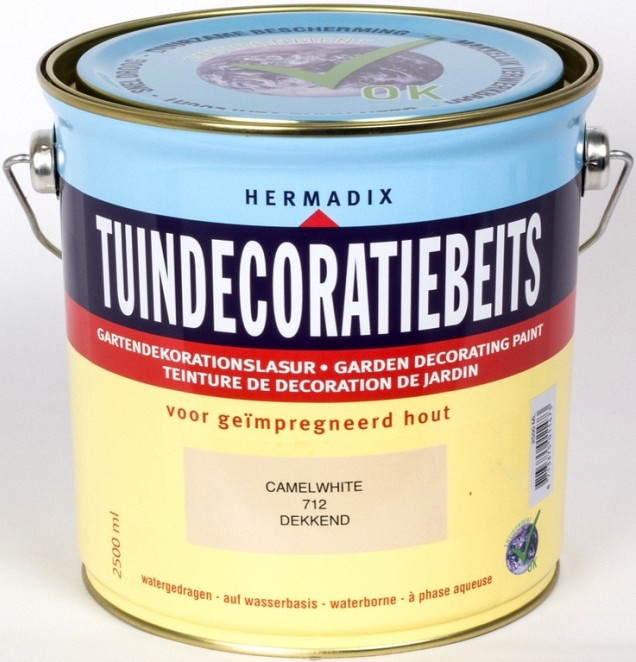 Tuindecoratiebeits 712 camel white 750ml