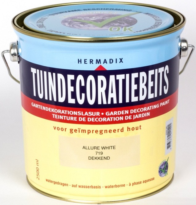 Tuindecoratiebeits 719 allure white 750ml