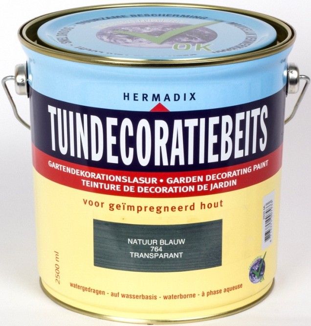 *Tuindecoratiebeits 764 Natuur Blauw 2500ml