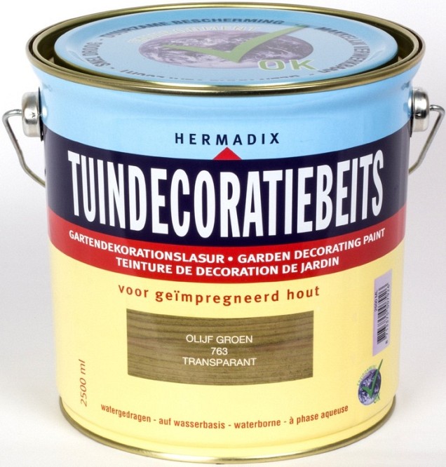 *Tuindecoratiebeits 763 Olijf Groen 2500ml