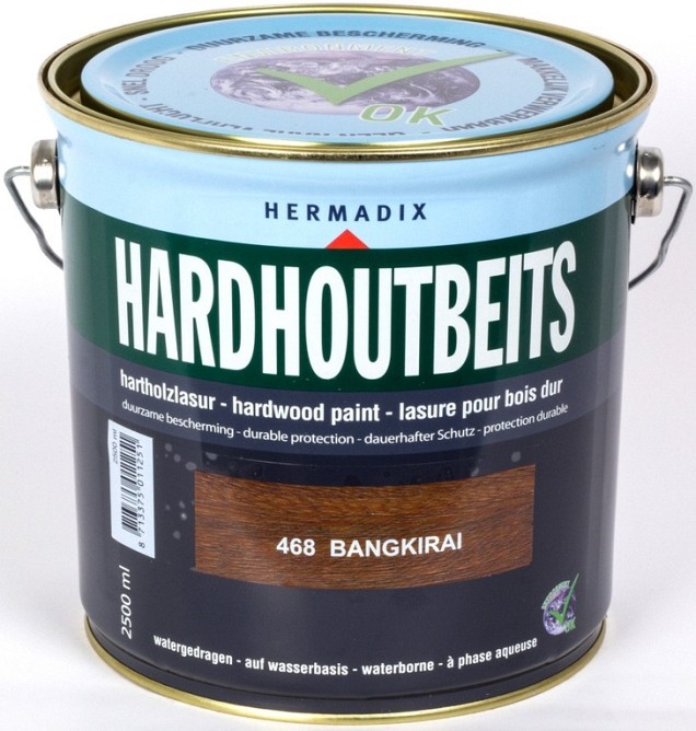 Hardhoutbeits 468 bangkirai 2500ml