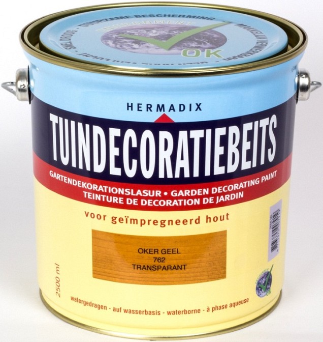 Tuindecoratiebeits 762 Oker Geel 750ml