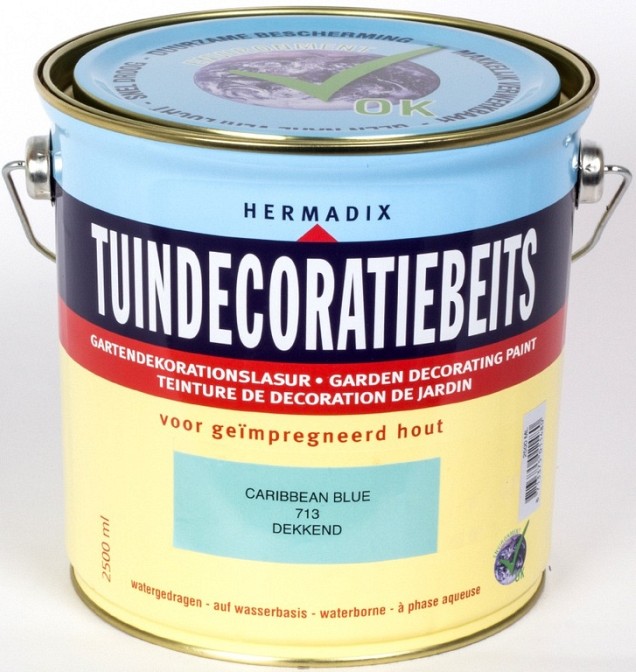 Tuindecoratiebeits 713 carribean blue 750ml