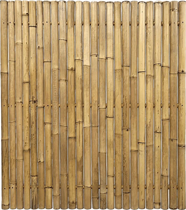 *Bamboe Naturel Tuinscherm XL 180x180 cm (BxH)