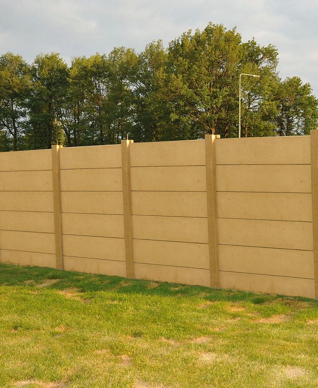 Betonpaal Tussenpaal met pin Grijs 12x12x233+60cm