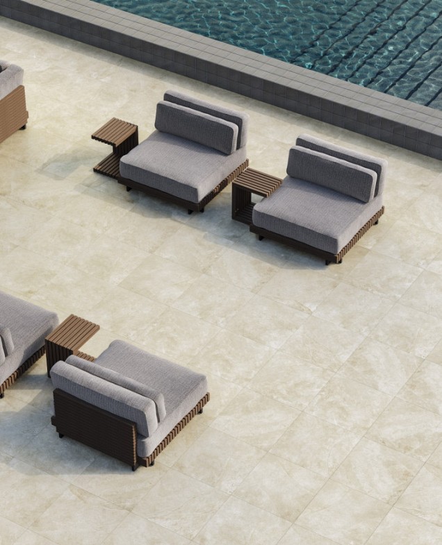 GeoCeramica© 80x80x4cm Ipanema Sandy Beach