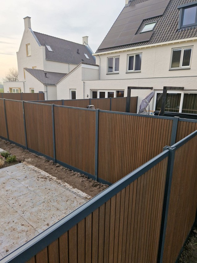 *Profi-fence Rhombus Scherm 175(b)x198(h)cm Savanna Brown Verticaal