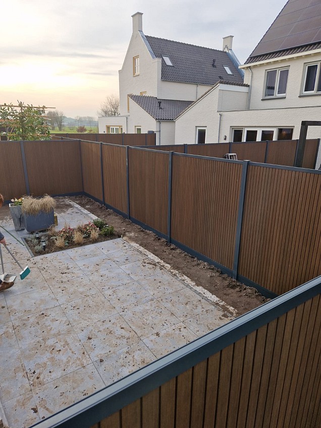 *Profi-fence Rhombus Scherm 175(b)x198(h)cm Savanna Brown Verticaal