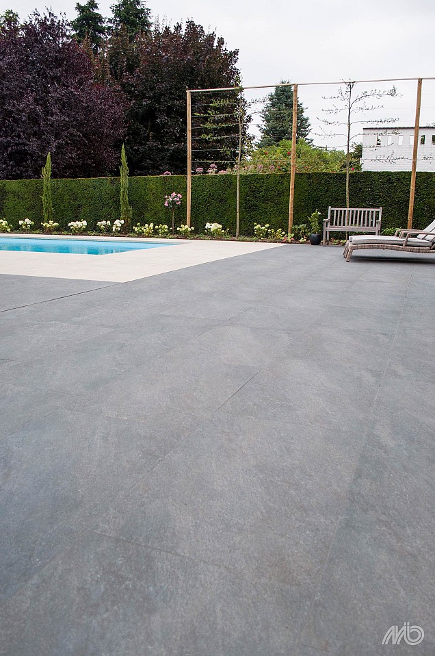 Keramische tegel XL Bradano Nero 60x60x3cm