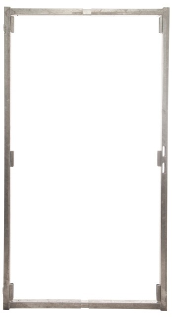 Stalen kader poortframe met 4x u-profiel 119x190cm
