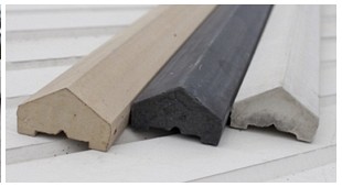 *Betonnen afdekkap Antraciet t.b.v. dubbelzijdig 180 cm