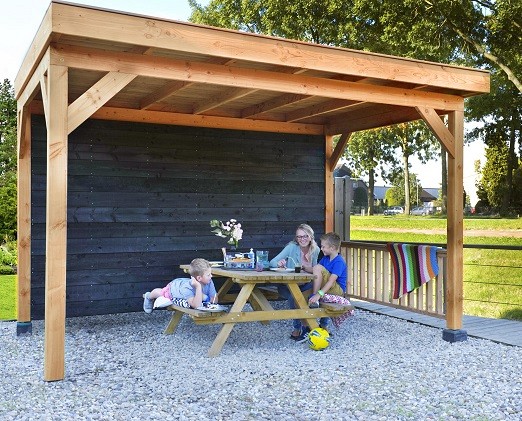 Douglas geschaafde balk 58x190x5000mm groen ge?mpregneerd