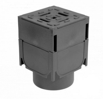 *Verbindingsblok goot Hoog zwart Koppelblokje t.b.v. kunsstof goot slotline