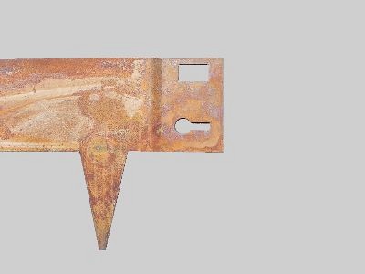 *Budget Kantopsluiting 1,5 mm Corten 106x24cm