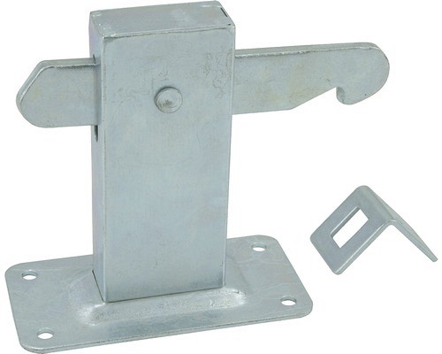 Poortvastzetter vloermodel verzinkt 120x60mm