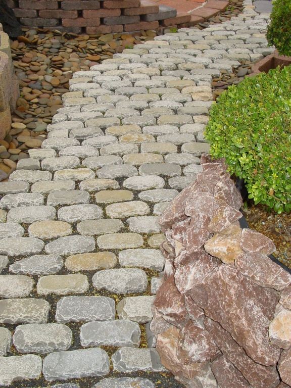Slates Kinderkoppen Portugees graniet grijs 8x10cm Gespleten