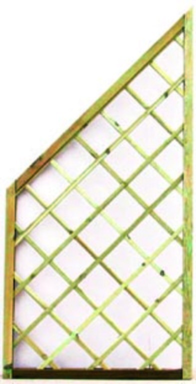 *Afbouw trellis diagonaal Grenen 90x180/110cm