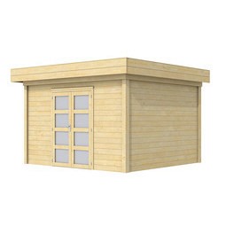 Tuinhuis Parelhoen 400x300cm, groen ge?mpregneerd.